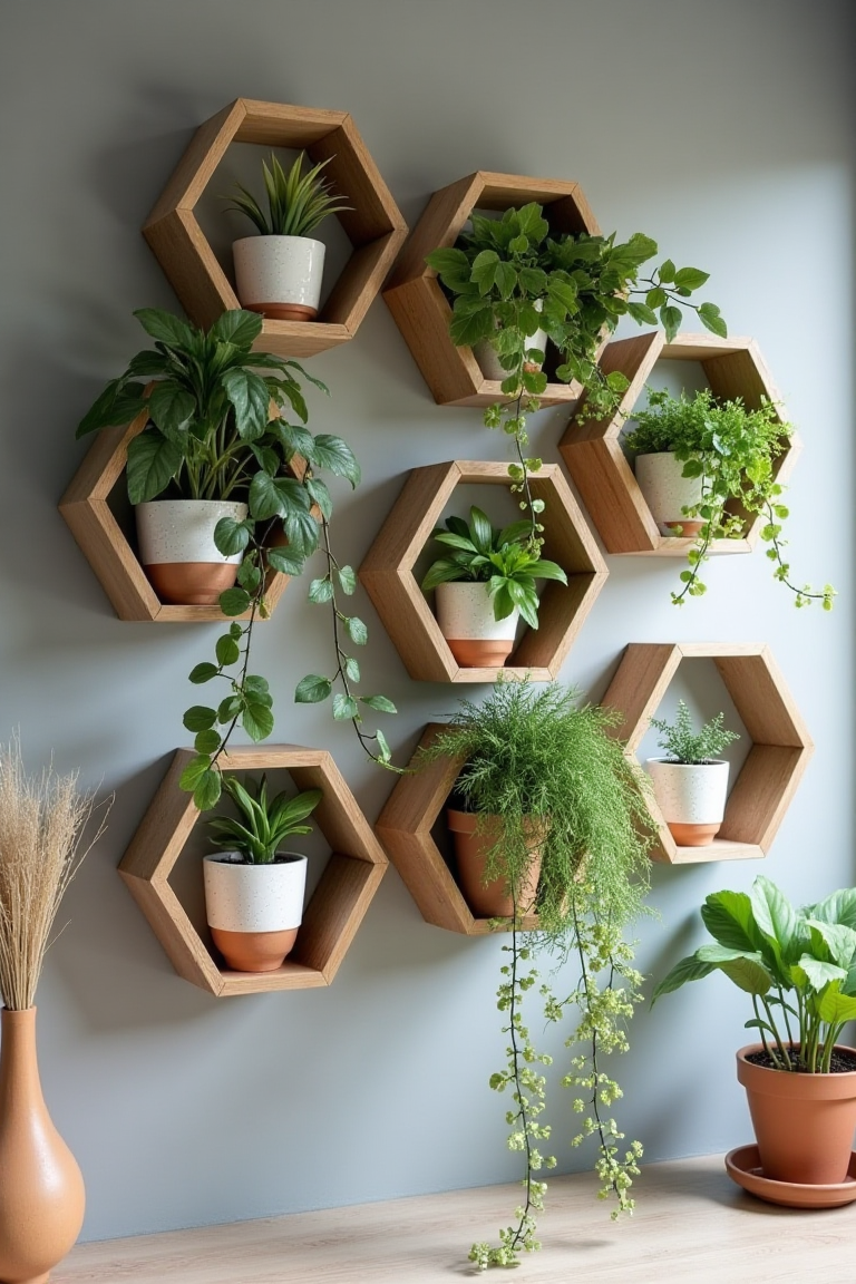 Hexagonal Plant Gallery with Modular Flair