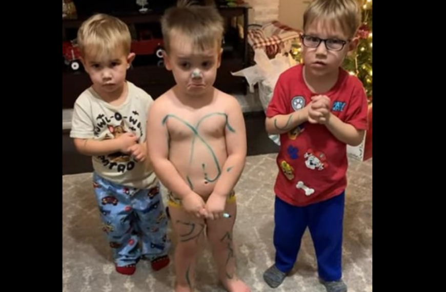 Mom catches toddlers being naughty then gets adorable confession out of them she won’t forget