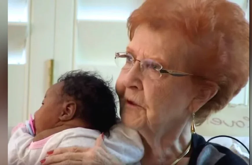 Airline won’t let dad and newborn on plane so widow tells them she’ll ‘take them home’