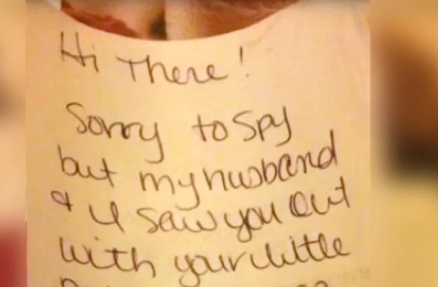 Waitress interrupts Dad on date with daughter with note from strangers
