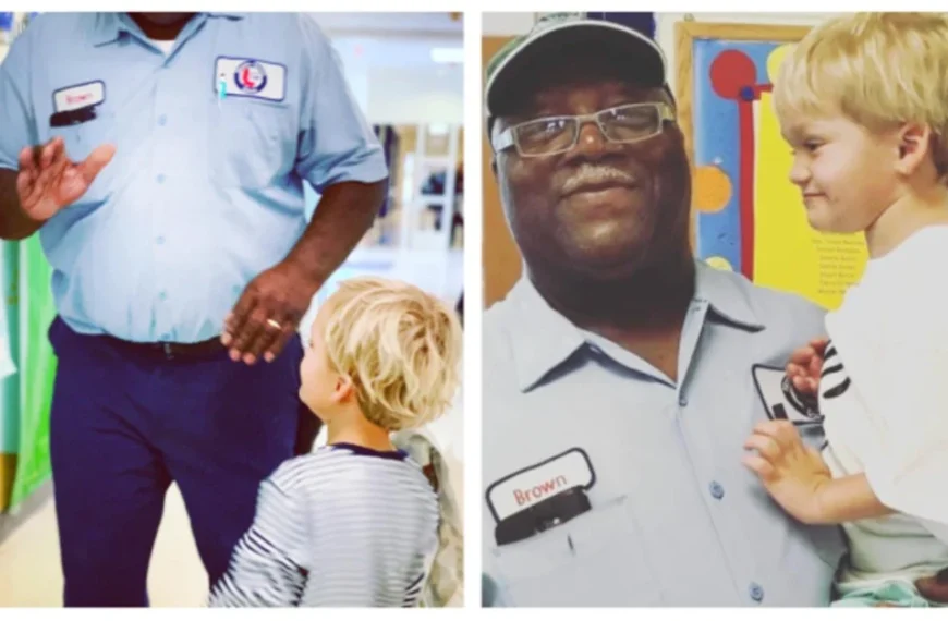 Mom rewards school custodian for his treatment towards her son with autism