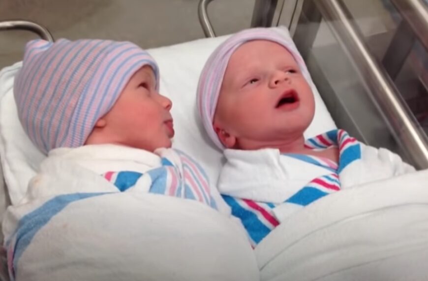 Twins communicate with each other after delivery to make sure they’re ok
