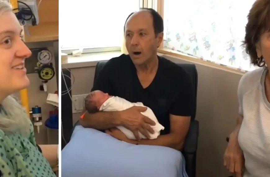 Grandparents Are Surprised When Dad Walks In With Second Newborn